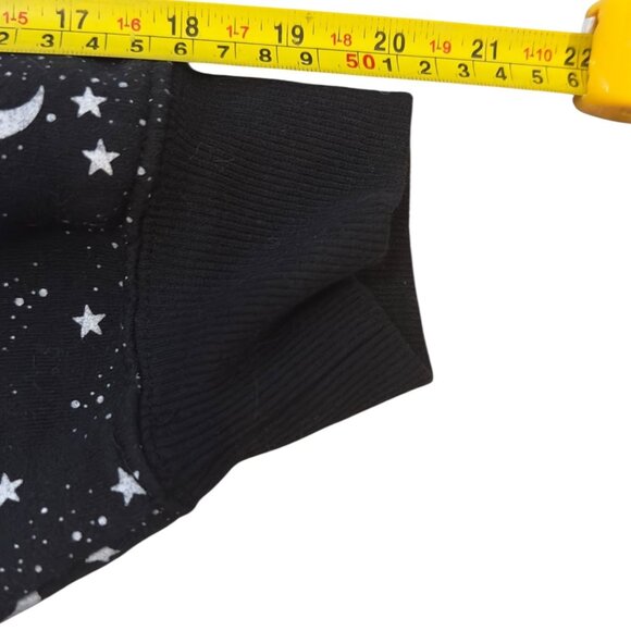 PacSun Black Celestial Sun Stars Moon Graphic AOP Sweatshirt One Size Crewneck - Picture 7 of 10